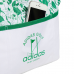 Adidas時尚小手提袋(白/綠印花)#5797