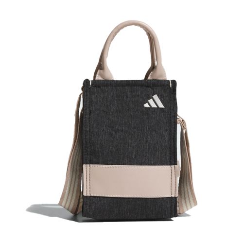 Adidas牛仔布隨身包/可提可斜背(黑.卡)#9436
