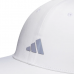 Adidas Tour LT透氣帽(白/銀Logo)#4466