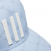 Adidas透氣運動帽(淺藍底/灰菱格)#1637