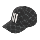 Adidas透氣運動帽(黑底/灰菱格)#2786