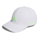 Adidas透氣運動帽(白/綠Logo)#2719