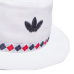 Adidas漁夫帽(白/刺繡邊+3葉logo)#9898
