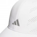 Adidas Metal輕量透氣運動帽(白/銀logo)#2456