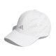 Adidas Metal輕量透氣運動帽(白/銀logo)#2456