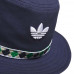 Adidas漁夫帽(深藍/刺繡邊+3葉logo)#3828