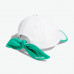 Adidas女時尚透氣帽(白/綠蝴蝶結)#8869