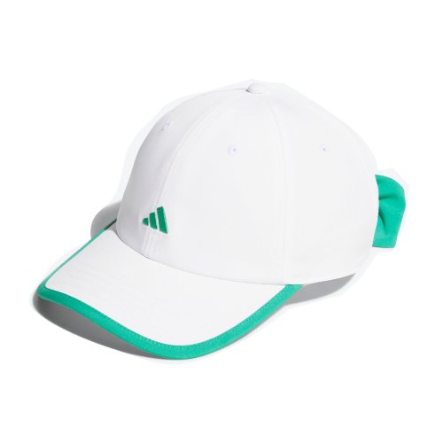 Adidas女時尚透氣帽(白/綠蝴蝶結)#8869