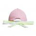 Adidas 時尚緞帶透氣帽 (粉/螢光綠) #GL8753