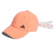 Adidas時尚透氣帽(桔+緞帶)#5759