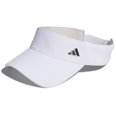 Adidas女時尚空心帽(白/左側銀logo)#6566