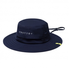 FootJoy防潑水透氣大圓盤帽(深藍)#4