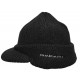 Kasco 時尚保暖有帽沿毛線帽(黑)#1830