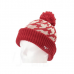 Mizuno時尚2way毛線帽/圍巾(紅白)#270553