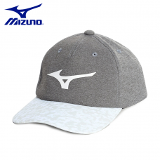 Mizuno運動帽(灰/印花帽沿)#250405
