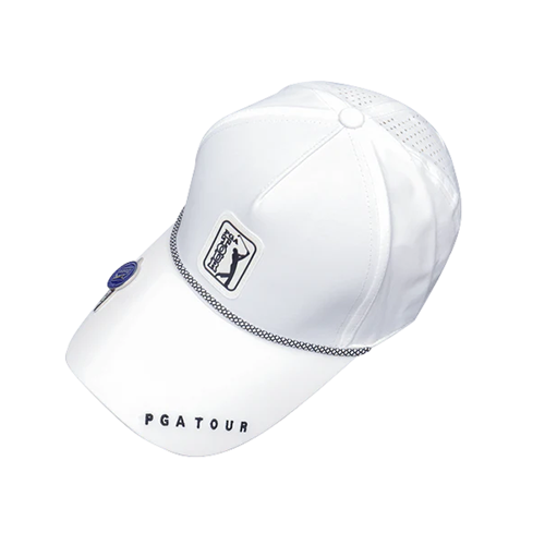 PGA TOUR高爾夫經典球標帽(白)#10172