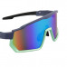GoPlayer大框太陽眼鏡(藍綠框鍍綠片)#50019