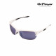 GoPlayer半框太陽眼鏡(白框鍍水銀)#50024