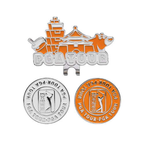 PGA TOUR 101底座+雙MARK/組(桔)#30198