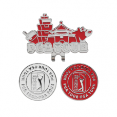 PGA TOUR 101底座+雙MARK/組(紅)#30199