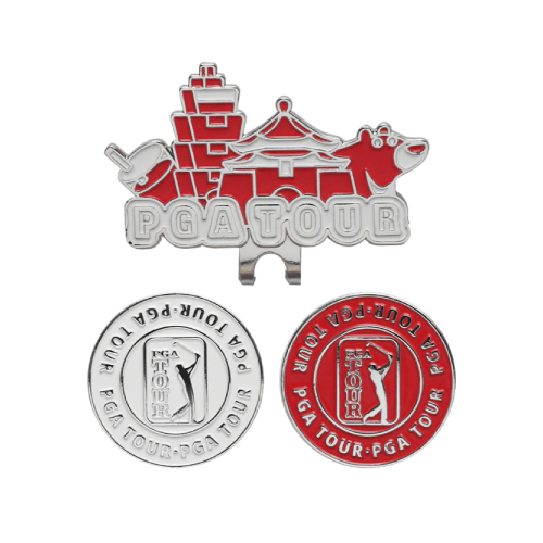 PGA TOUR 101底座+雙MARK/組(紅)#30199