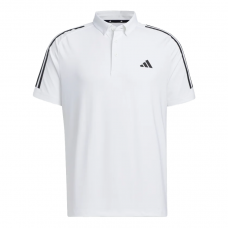 Adidas Polo衫(白/斜肩3黑條)#6861
