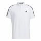 Adidas Polo衫(白/斜肩3黑條)#6861