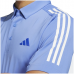Adidas Polo衫(天藍/斜肩3白條)#6864