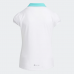 Adidas女童heatrdy速乾高爾夫polo衫(白/綠)#HA6457