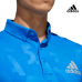 Adidas golf 浮雕印花短袖Polo衫-寶藍色