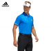 Adidas golf 浮雕印花短袖Polo衫-寶藍色