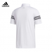 Adidas golf 三條紋短袖Polo衫-白色