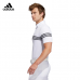Adidas golf 三條紋短袖Polo衫-白色