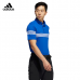 Adidas golf 三條紋短袖Polo衫-寶藍色