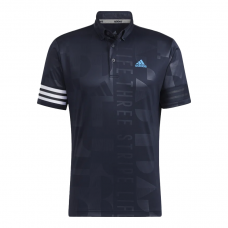 Adidas Aeroready壓花Polo衫(深藍)#HA0227