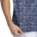 Adidas 幾何線短袖polo衫(藍,白)#HC5576