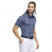 Adidas 幾何線短袖polo衫(藍,白)#HC5576