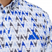 Adidas短袖上衣(白.藍.黑/山形印花)#6835