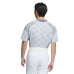 Adidas針織Pro衫(白底/灰logo菱格)#6071