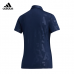 Adidas golf 浮雕印花女款短袖Polo衫(深藍色) #FM0151