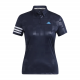 Adidas 女仕壓花短袖polo衫(深藍,白)#HA0219