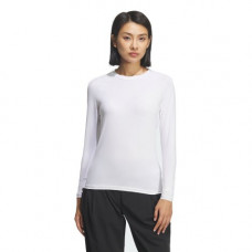 Adidas女長袖涼感防曬內搭衣(白)#KA4306