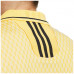 Adidas Polo衫(亮黃底白線印花)#6647