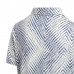 Adidas青少年短袖上衣(白底/深藍紋)#8255