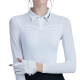 GoPlayer女長袖防曬袖套衣(白)#20308