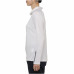 Mizuno女後領半開襟長袖衫(白)#73101