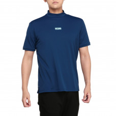 Mizuno涼感短袖高領衫(深藍)#01415