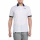 Mizuno涼感短袖Polo衫(白.灰/藍領)#01501