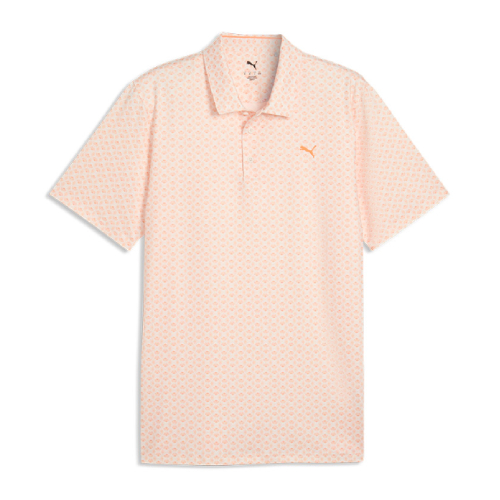 Puma Mattr印花Polo衫(白底桔扇形)#6348601