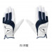 Mizuno女全天候雙手手套(白/深藍)#55414 Mizuno女全天候雙手手套(白/深藍)#55414